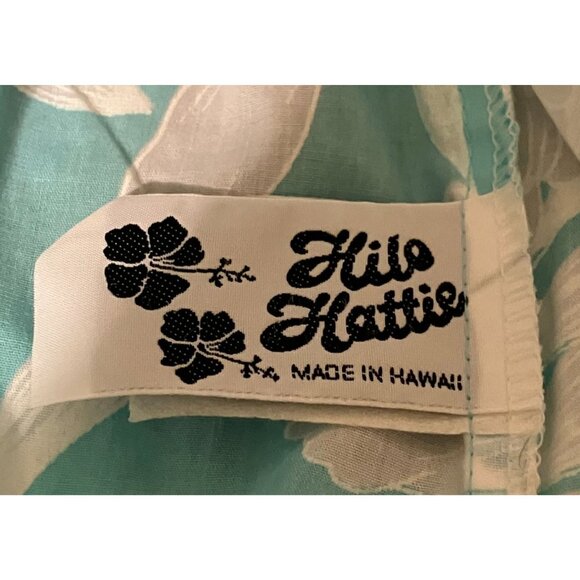 Vintage Hilo Hattie Hawaiian Muu Muu Maxi Dress L (3X) Oversized Hawaii Resort - Picture 10 of 11